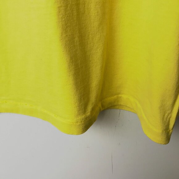 NYOM Vintage 90s Creativity Graphic Tee M USA Single Stitch 50/50 Yellow - Picture 8 of 15